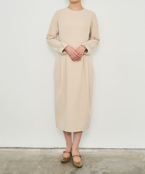 Sirin(シリン)の「衿2wayミディコクーンワンピース【2サイズ展開】(ワンピース・レディース・ネイビー/ベージュ・SMALL/X-SMALL)」の8枚目の写真