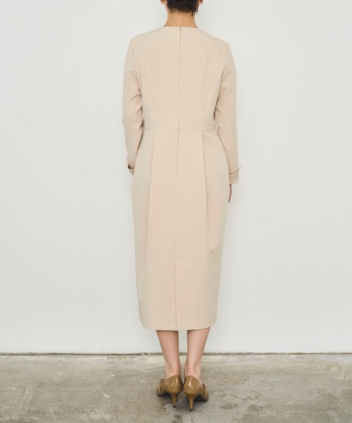 Sirin(シリン)の「衿2wayミディコクーンワンピース【2サイズ展開】(ワンピース・レディース・ネイビー/ベージュ・SMALL/X-SMALL)」の10枚目の写真