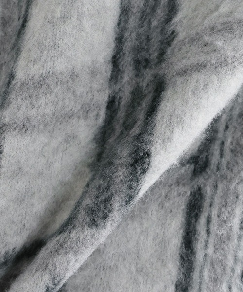 RAGEBLUE(レイジブルー)の「起毛チェック/オーバーサイズクルーネックニット(ニット/セーター・メンズ・ライトグレー/ブラウン/グレー・MEDIUM/LARGE)」の11枚目の写真