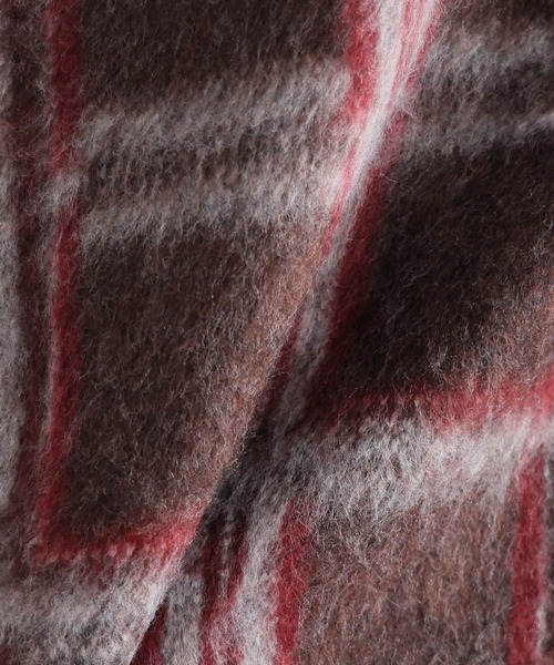 RAGEBLUE(レイジブルー)の「起毛チェック/オーバーサイズクルーネックニット(ニット/セーター・メンズ・ライトグレー/ブラウン/グレー・MEDIUM/LARGE)」の9枚目の写真