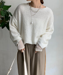 DouDou | スパンコールプルオーバー(ニット/セーター)