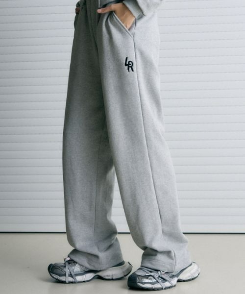 LEATHERY（レザリー）の「Cover Stitch Sweat Pants（スウェットパンツ・レディース・ブラック/グレー・FREE）」の10枚目の写真