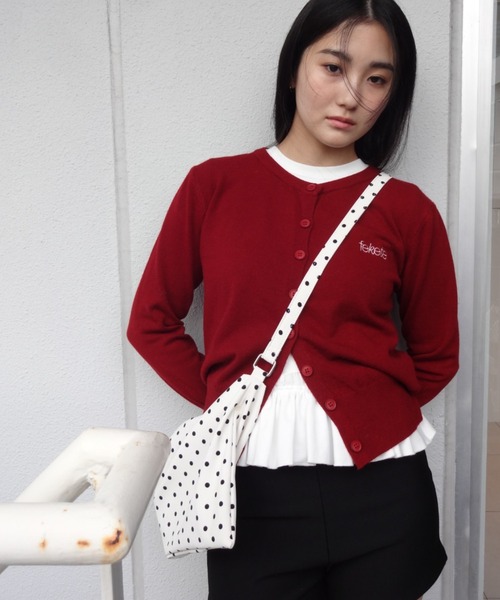 FEKETE（フェケテ）の「FRILL LONG SLEEVE TEE / フリルロンT（Tシャツ/カットソー・レディース・ホワイト/ブラック・FREE）」の18枚目の写真