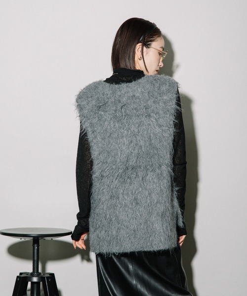 ベスト ジレ KEGAKI VNECK KNIT VEST （ケガキベスト） レディース セール】KEGAKI VNECK KNIT VEST （ｹｶﾞｷﾍﾞｽﾄ）（ベスト）｜CIEL