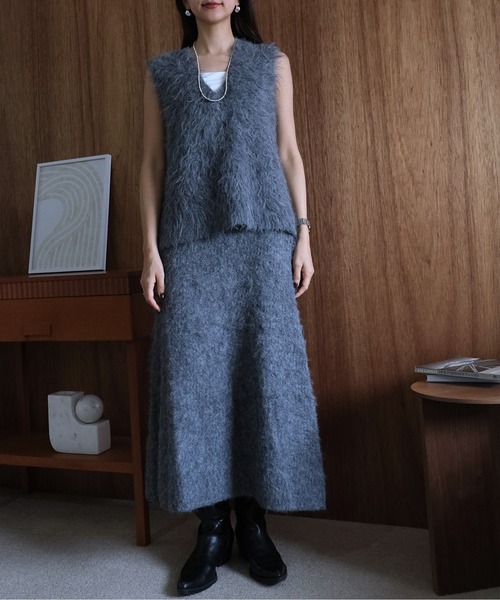 ベスト ジレ KEGAKI VNECK KNIT VEST （ケガキベスト） レディース セール】KEGAKI VNECK KNIT VEST （ｹｶﾞｷﾍﾞｽﾄ）（ベスト）｜CIEL