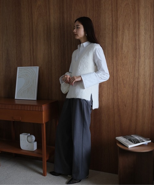 ベスト ジレ KEGAKI VNECK KNIT VEST （ケガキベスト） レディース セール】KEGAKI VNECK KNIT VEST （ｹｶﾞｷﾍﾞｽﾄ）（ベスト）｜CIEL