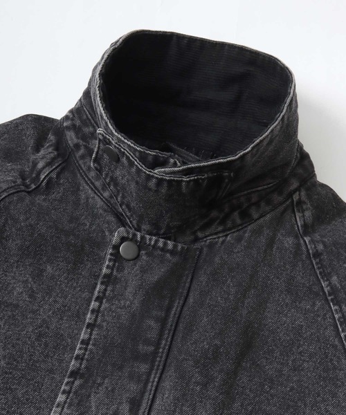Lazar（ラザル）の「Denim & Twill Hunting Jacket/オーバーサイズ 襟コーデュロイ ショート丈 デニムジャケット/ハンティングジャケット/ブルゾン/レディース メンズ（デニムジャケット・メンズ・アイボリー/カーキ/ブラック/ブルー/ブラック系その他・M/L/LL）」の21枚目の写真
