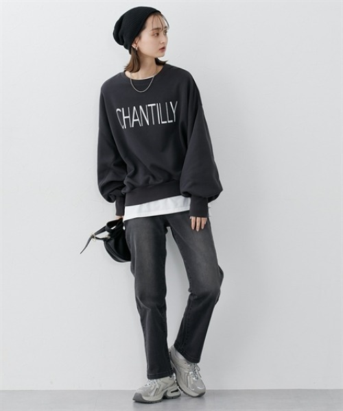 nissen（ニッセン）の「ハイウエストストレートブラスト加工ストレッチデニムパンツ（デニムパンツ・レディース・グレー系/ブルー系/ネイビー系・3L/LL/L/M/S）」の7枚目の写真