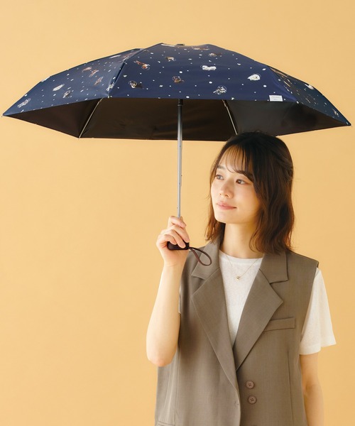 ☆飛行犬× Wpc. 宇宙飛行犬 遮光ワンブレラ ミニ 折りたたみ 晴雨兼用