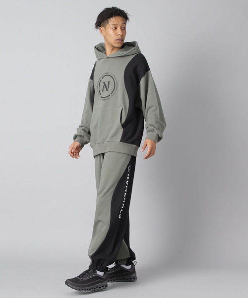 NUMERALS（ヌメラルズ）の「【NUMERALS】配色スウェットパンツ（スウェットパンツ・メンズ・オリーブ/ブラック・LARGE/MEDIUM）」の6枚目の写真