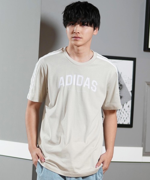 adidas ストライプ 半袖Tシャツ ホワイト adidas アディダス レディース 半袖 Tシャツ フューチャー