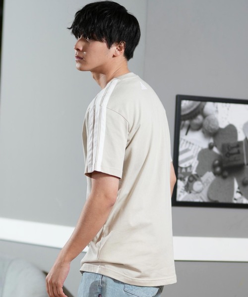 セール】adidas/アディダス 半袖Tee/半袖Tシャツ スリーストライプ