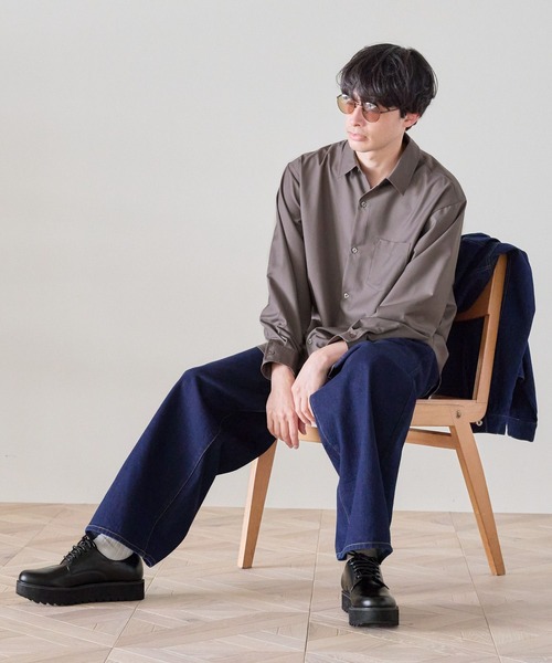 LAKOLE(ラコレ)の「デニムトラッカージャケット / 283436(デニムジャケット・メンズ・ネイビー/ブラック・LARGE/MEDIUM)」の5枚目の写真