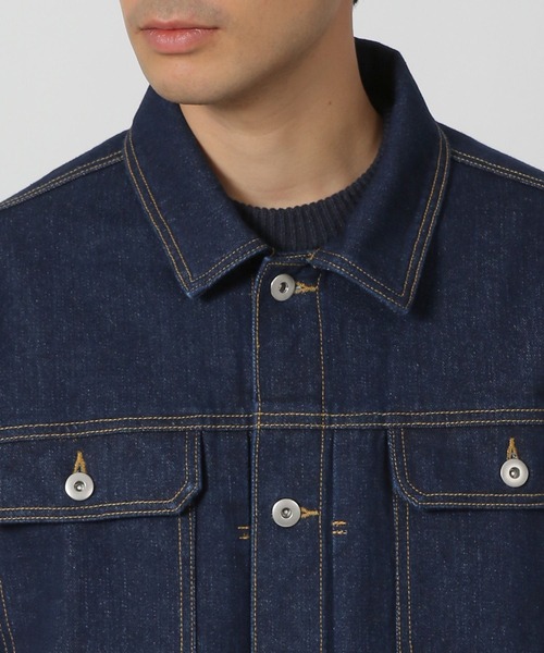LAKOLE(ラコレ)の「デニムトラッカージャケット / 283436(デニムジャケット・メンズ・ネイビー/ブラック・LARGE/MEDIUM)」の13枚目の写真