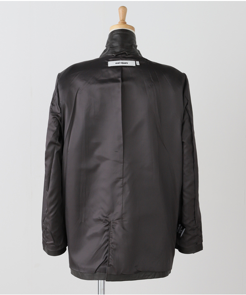 m.a+ ウォッシャブル レザーテーラードジャケット 新品 m.a+ ウォッシャブルレザーテーラードジャケット