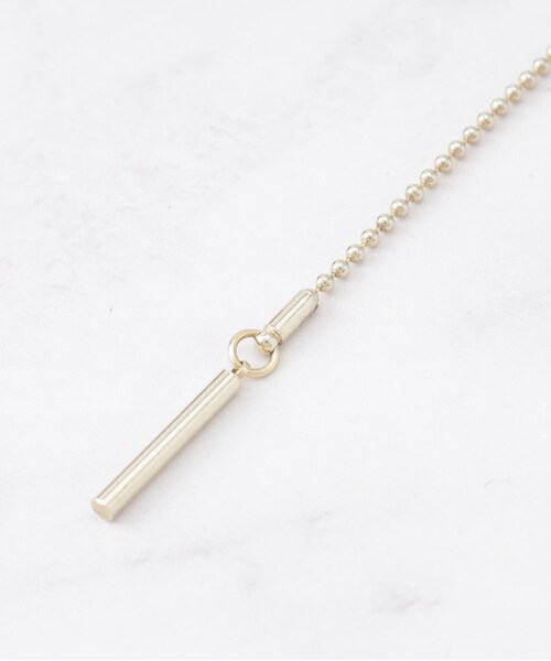 INDIVI(インディヴィ)の「【フリードロップ/2WAY/Y字】ひねりパーツネックレス(ネックレス・レディース・ゴールド系5/ゴールド/シルバー/シルバー系5・00)」の7枚目の写真