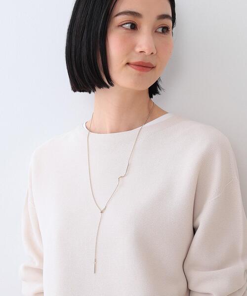 INDIVI(インディヴィ)の「【フリードロップ/2WAY/Y字】ひねりパーツネックレス(ネックレス・レディース・ゴールド系5/ゴールド/シルバー/シルバー系5・00)」の5枚目の写真
