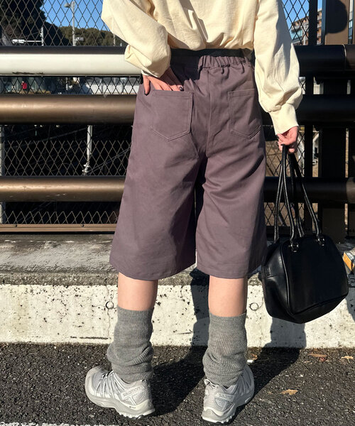 CIAOPANIC（チャオパニック）の「スタッズツイルハーフパンツ（その他パンツ・レディース・ベージュ/グレー・ONE SIZE）」の9枚目の写真