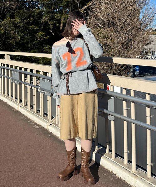 CIAOPANIC（チャオパニック）の「スタッズツイルハーフパンツ（その他パンツ・レディース・ベージュ/グレー・ONE SIZE）」の18枚目の写真