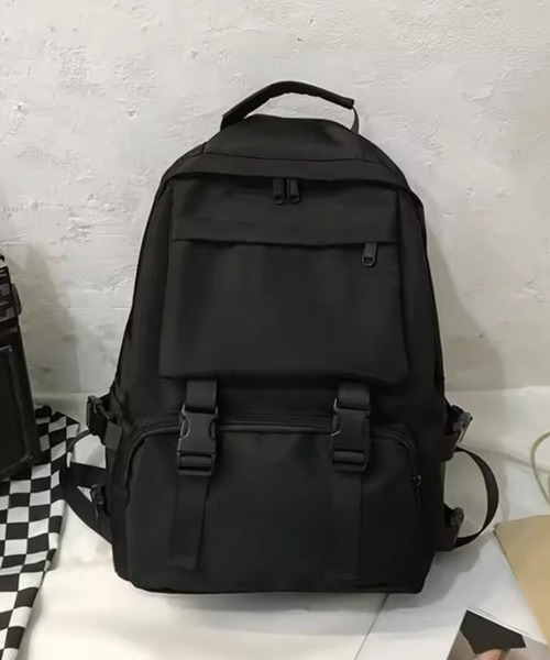 ammy.（エイミードット）の「【 ammy. / エイミードット 】 大容量 ロゴ ベーシック バックパック リュック（バックパック/リュック・レディース・アイボリー/ブラック・FREE）」の4枚目の写真