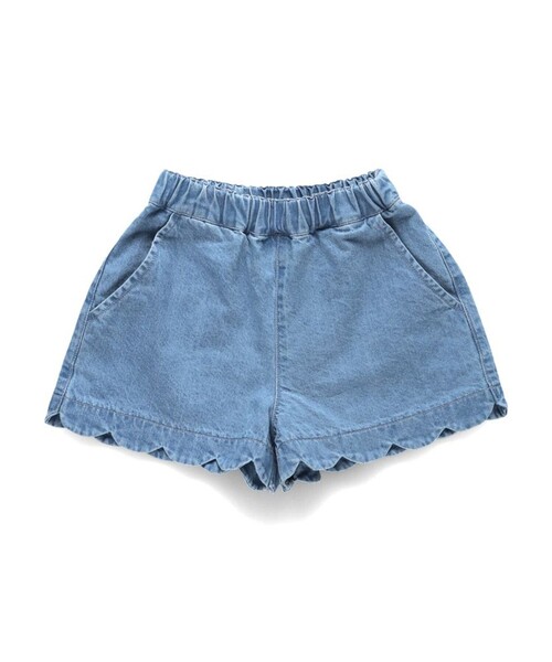BRANSHES（ブランシェス）の「【25SS マシュマロ】裾スカラップショートパンツ（その他パンツ・キッズ・ブラック/ピンク/カラフル/ライトグリーン/その他1/ネイビー/ブルー・100/140/120/110/90/130/150）」の9枚目の写真