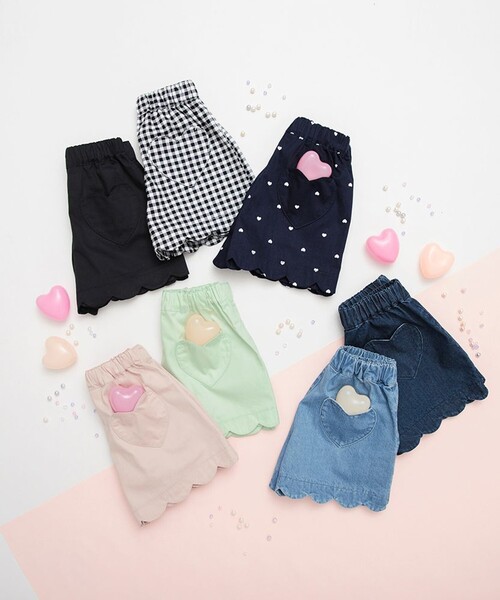 BRANSHES（ブランシェス）の「【25SS マシュマロ】裾スカラップショートパンツ（その他パンツ・キッズ・ブラック/ピンク/カラフル/ライトグリーン/その他1/ネイビー/ブルー・100/140/120/110/90/130/150）」の22枚目の写真