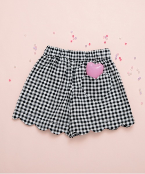 BRANSHES（ブランシェス）の「【25SS マシュマロ】裾スカラップショートパンツ（その他パンツ・キッズ・ブラック/ピンク/カラフル/ライトグリーン/その他1/ネイビー/ブルー・100/140/120/110/90/130/150）」の6枚目の写真