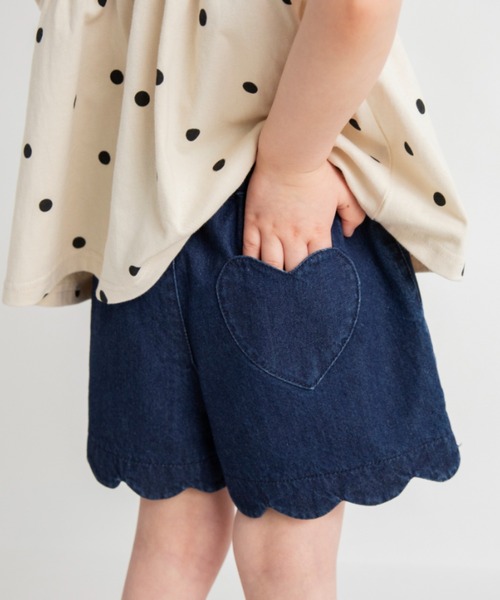 BRANSHES（ブランシェス）の「【25SS マシュマロ】裾スカラップショートパンツ（その他パンツ・キッズ・ブラック/ピンク/カラフル/ライトグリーン/その他1/ネイビー/ブルー・100/140/120/110/90/130/150）」の3枚目の写真