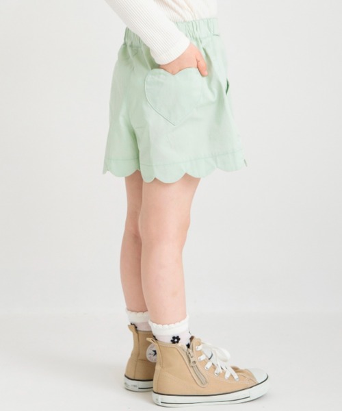 BRANSHES（ブランシェス）の「【25SS マシュマロ】裾スカラップショートパンツ（その他パンツ・キッズ・ブラック/ピンク/カラフル/ライトグリーン/その他1/ネイビー/ブルー・100/140/120/110/90/130/150）」の2枚目の写真