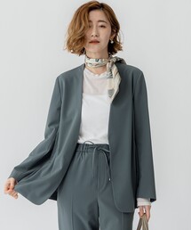 【セットアップ対応/洗える】2WAYストレッチツイル ジャケット