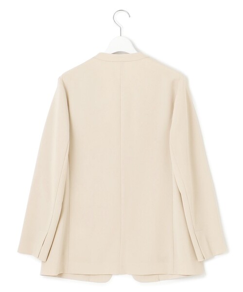 23区 S(ニジュウサンクチイサイサイズ)の「【セットアップ対応/洗える】2WAYストレッチツイル ジャケット(ノーカラージャケット・レディース・ネイビー系/ブラック系/ベージュ系/モスグリーン系・32)」の17枚目の写真