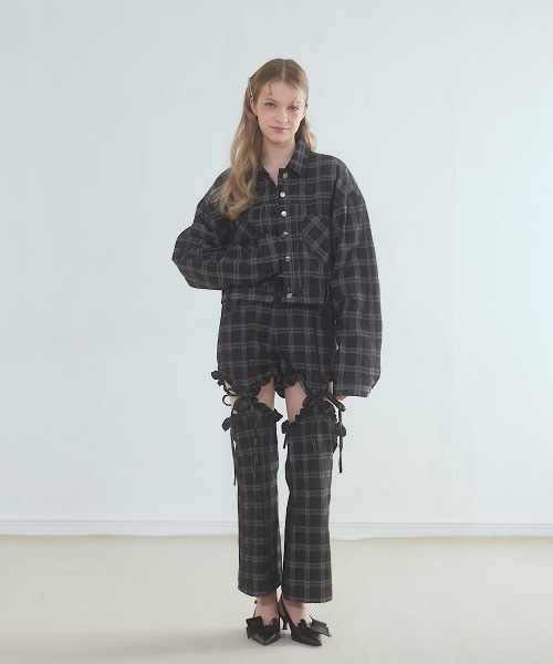 lilLilly(リルリリー)の「ハートポケットデニムジャケット(デニムジャケット・レディース・ブルー/ブラック/インディゴブルー・FREE)」の9枚目の写真