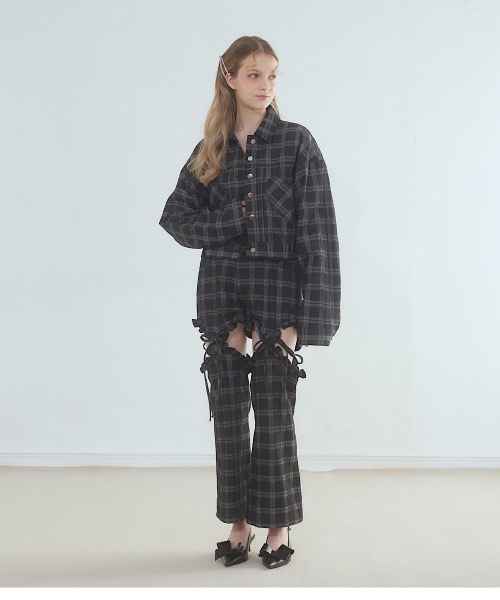 lilLilly(リルリリー)の「ハートポケットデニムジャケット(デニムジャケット・レディース・ブルー/ブラック/インディゴブルー・FREE)」の10枚目の写真