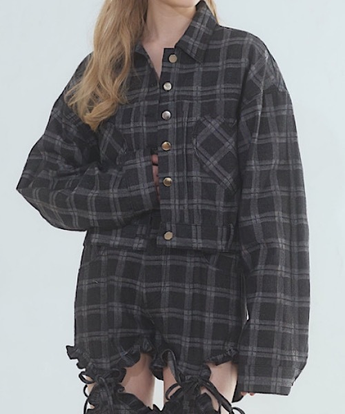 lilLilly(リルリリー)の「ハートポケットデニムジャケット(デニムジャケット・レディース・ブルー/ブラック/インディゴブルー・FREE)」の15枚目の写真