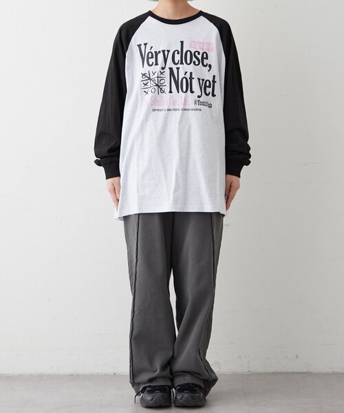 ODD STUDIO（オッドスタジオ）の「【OddStudio】ラグラングラフィックロンTEE（Tシャツ/カットソー・レディース・グリーン/ブルー/ブラック・MEDIUM/LARGE）」の11枚目の写真