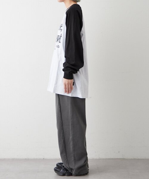 ODD STUDIO（オッドスタジオ）の「【OddStudio】ラグラングラフィックロンTEE（Tシャツ/カットソー・レディース・グリーン/ブルー/ブラック・MEDIUM/LARGE）」の12枚目の写真