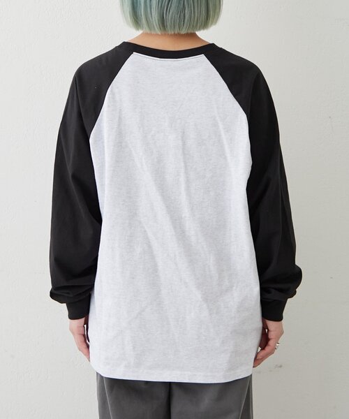 ODD STUDIO（オッドスタジオ）の「【OddStudio】ラグラングラフィックロンTEE（Tシャツ/カットソー・レディース・グリーン/ブルー/ブラック・MEDIUM/LARGE）」の16枚目の写真