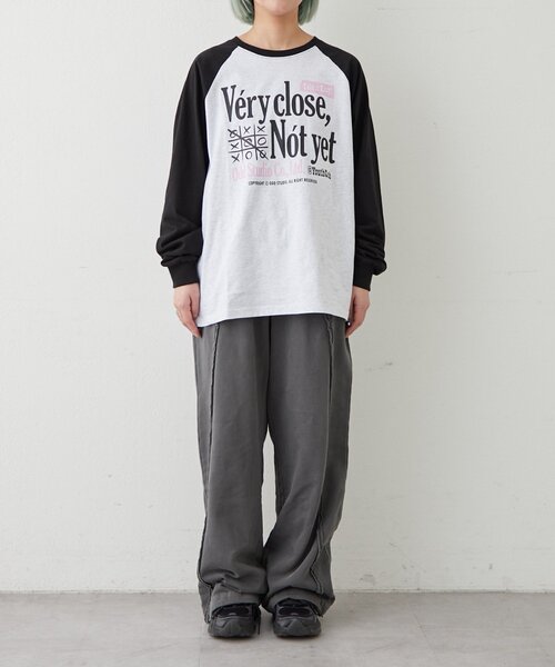 ODD STUDIO（オッドスタジオ）の「【OddStudio】ラグラングラフィックロンTEE（Tシャツ/カットソー・レディース・グリーン/ブルー/ブラック・MEDIUM/LARGE）」の17枚目の写真