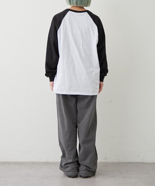 ODD STUDIO（オッドスタジオ）の「【OddStudio】ラグラングラフィックロンTEE（Tシャツ/カットソー・レディース・グリーン/ブルー/ブラック・MEDIUM/LARGE）」の19枚目の写真