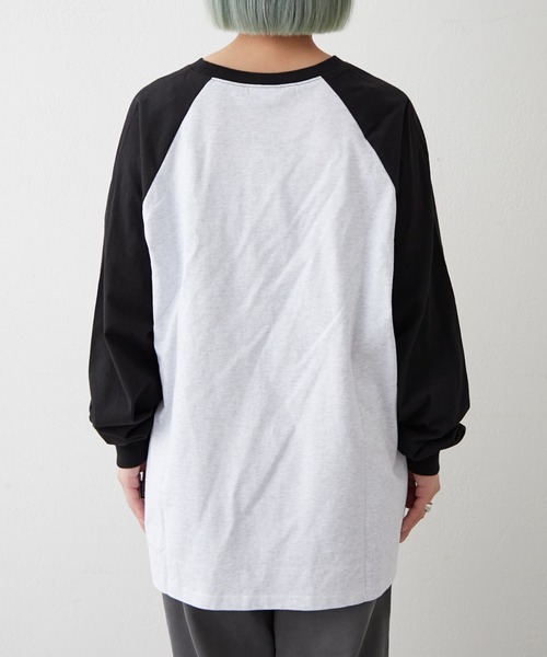 セール】【OddStudio】ラグラングラフィックロンTEE（Tシャツ