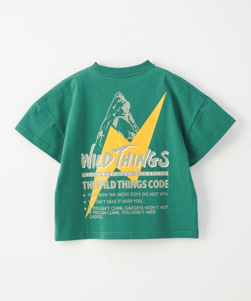 38801 アウトドア　レディース　Ｔシャツ　緑色　LL セール】【別注】＜WILD THINGS＞ショートスリーブ Tシャツ
