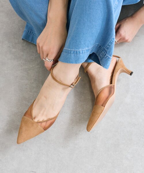 RIVE DROITE(リヴドロワ)の「シアーポインテッドパンプス(パンプス・レディース・ブラック/ベージュ/ブラウン・36/37/38)」の2枚目の写真