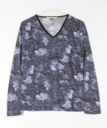 【W】【it】【Growth by Grail】フラワープリントVネックL/S