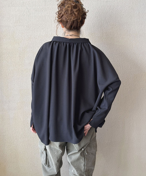 トロワッシャー スキッパーブラウス（シャツ/ブラウス