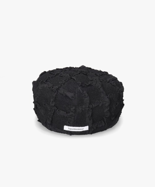 kaorinomori（カオリノモリ）の「kaorinomori シークハンチング / カオリノモリ（ハンチング/ベレー帽・レディース・ブラック/ブルー/ホワイト・M/57.5cm）」の17枚目の写真