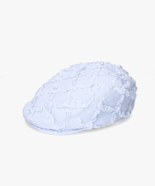 kaorinomori（カオリノモリ）の「kaorinomori シークハンチング / カオリノモリ（ハンチング/ベレー帽・レディース・ブラック/ブルー/ホワイト・M/57.5cm）」の4枚目の写真