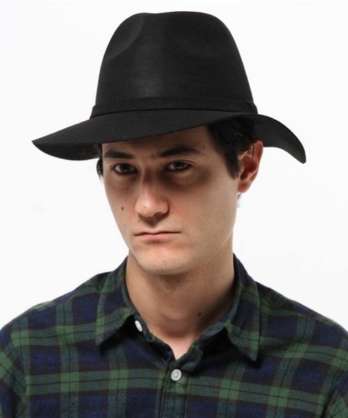 BEAMS（ビームス）の「BEAMS / ツバ広フェルトハット（ハット・メンズ・ブラック/ブラウン系その他・ONE SIZE）」の3枚目の写真