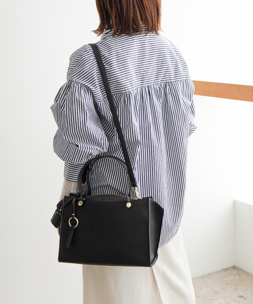 Jewelna Rose（ジュエルナローズ）の「セイディ・トートバッグ ミドルサイズ 16143（ハンドバッグ・レディース・アイボリー/グレイッシュベージュ/ブラック・FREE）」の9枚目の写真