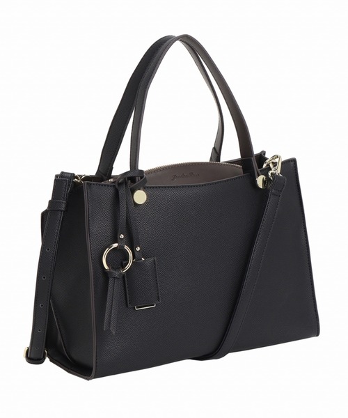 Jewelna Rose（ジュエルナローズ）の「セイディ・トートバッグ ミドルサイズ 16143（ハンドバッグ・レディース・アイボリー/グレイッシュベージュ/ブラック・FREE）」の21枚目の写真