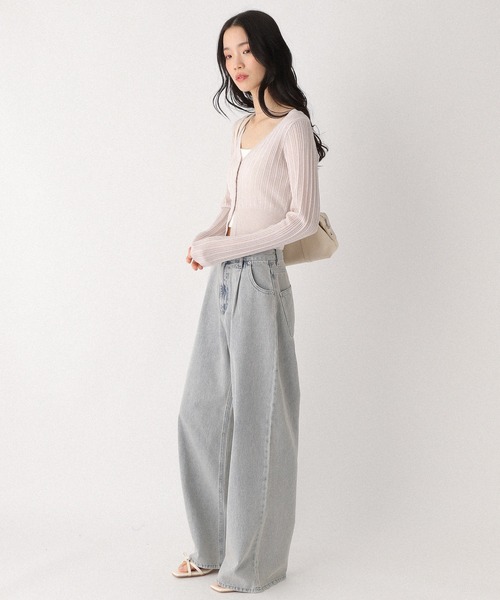 セール】スリットラメカーディガン 327129（カーディガン/ボレロ